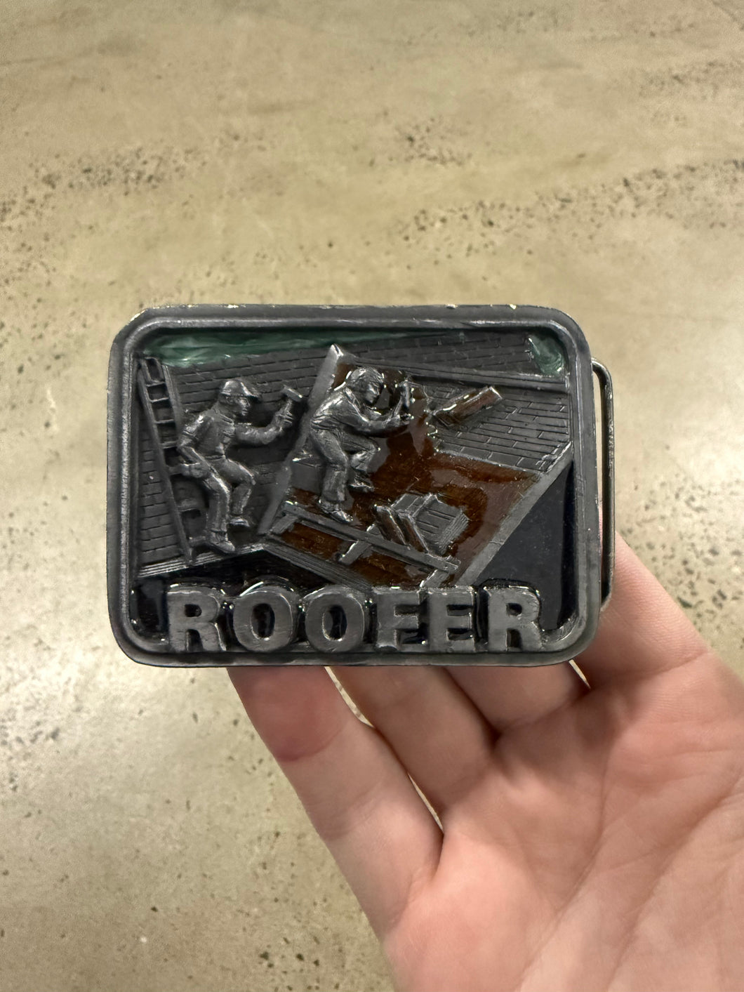 Vintage Roofer Belt Buckle