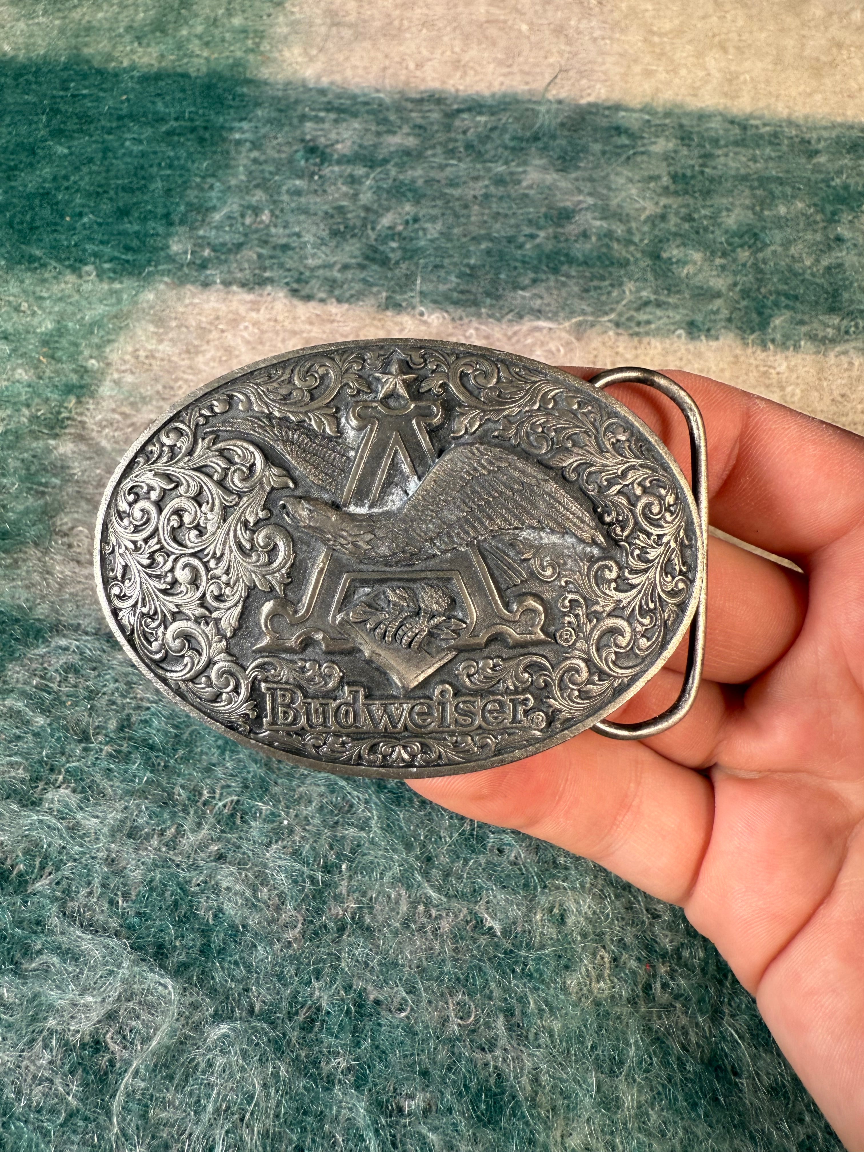Vintage Budweiser Belt Buckle