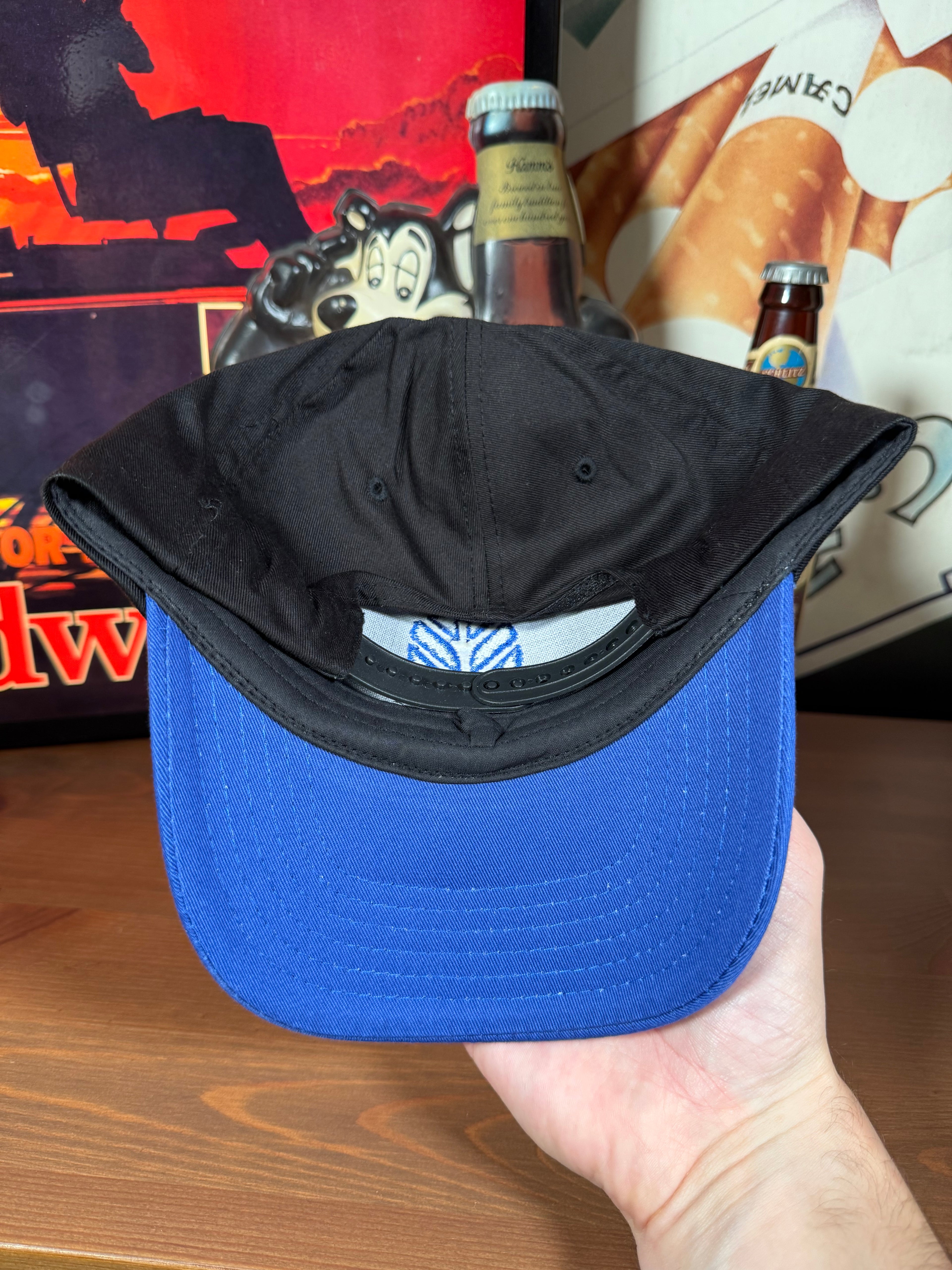 Vintage Y2K New Holland Blue and Black K Products Hat