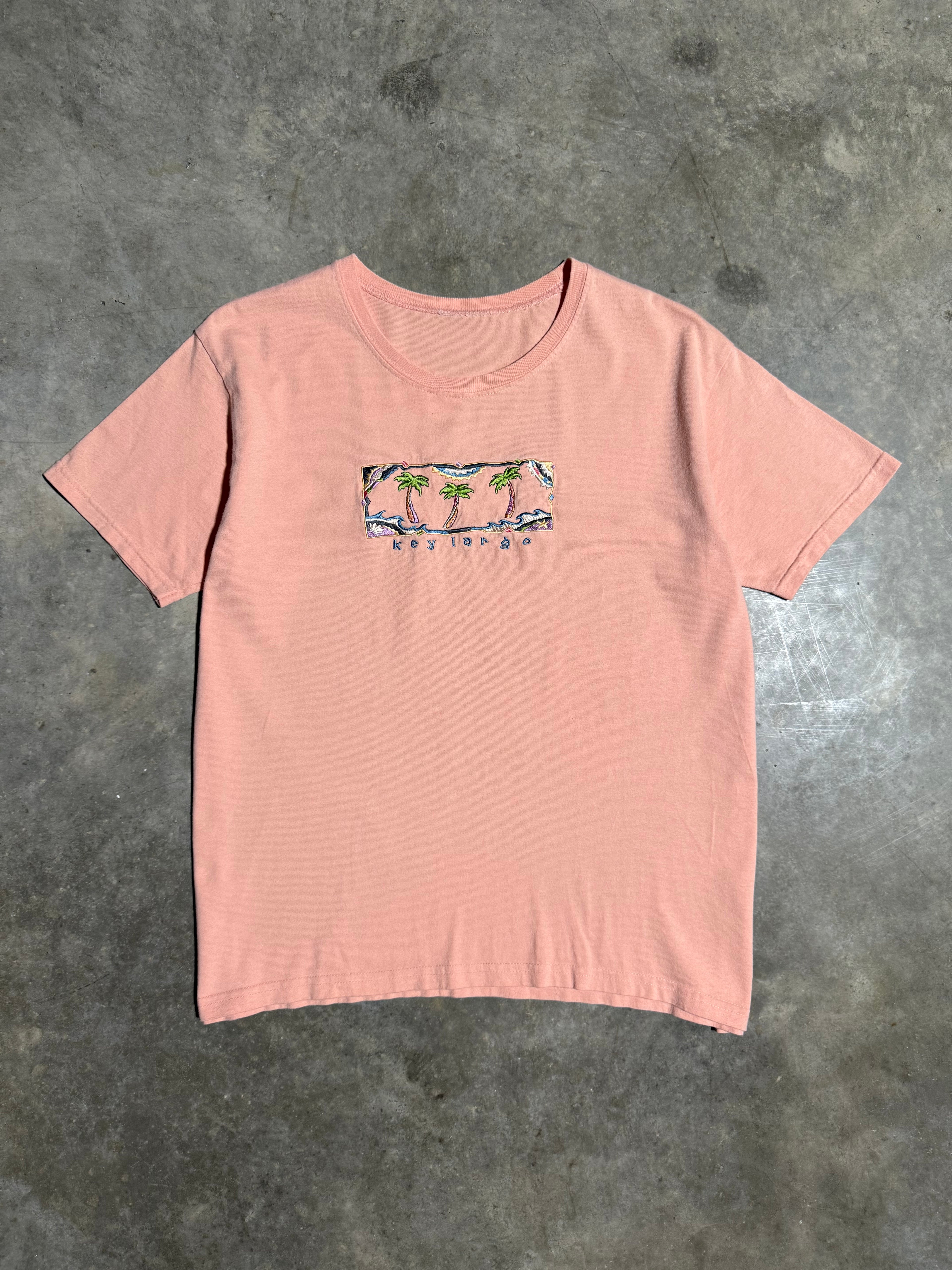 Vintage Key Largo Woman’s Embroidered Tee (WL)