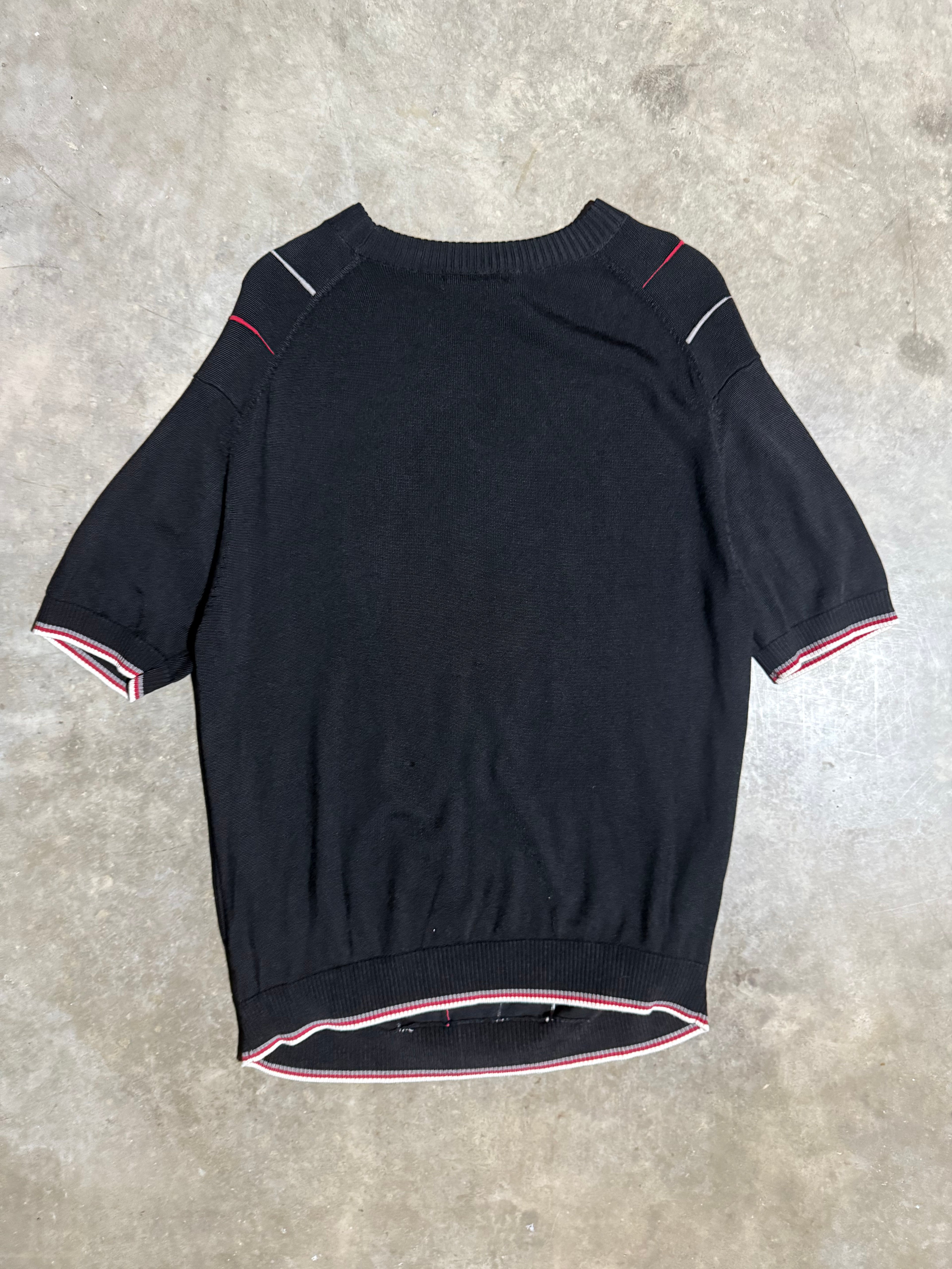 Vintage Y2K Tulliano Short Sleeve Knit Sweater (L)