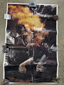 Vintage Kiss Ace Frehley Fire Poster (22x34)