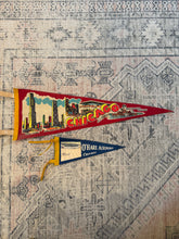 Load image into Gallery viewer, Lot of 2 Vintage Pennants - Chicago and O’Hare Airport
