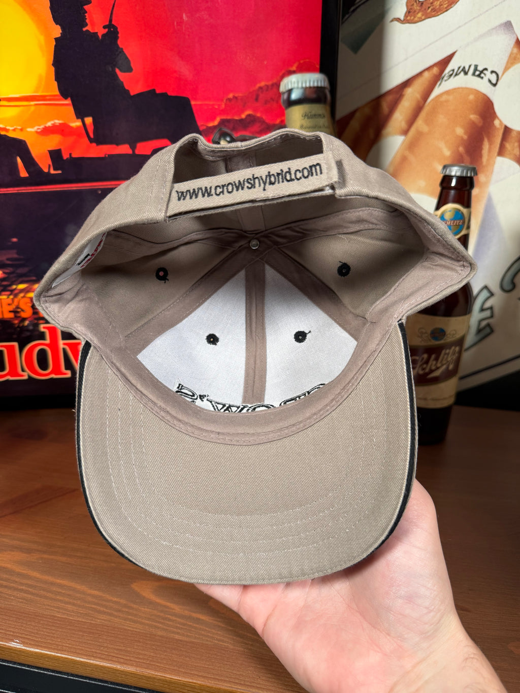Vintage Y2K Crows Seed Grey Hat
