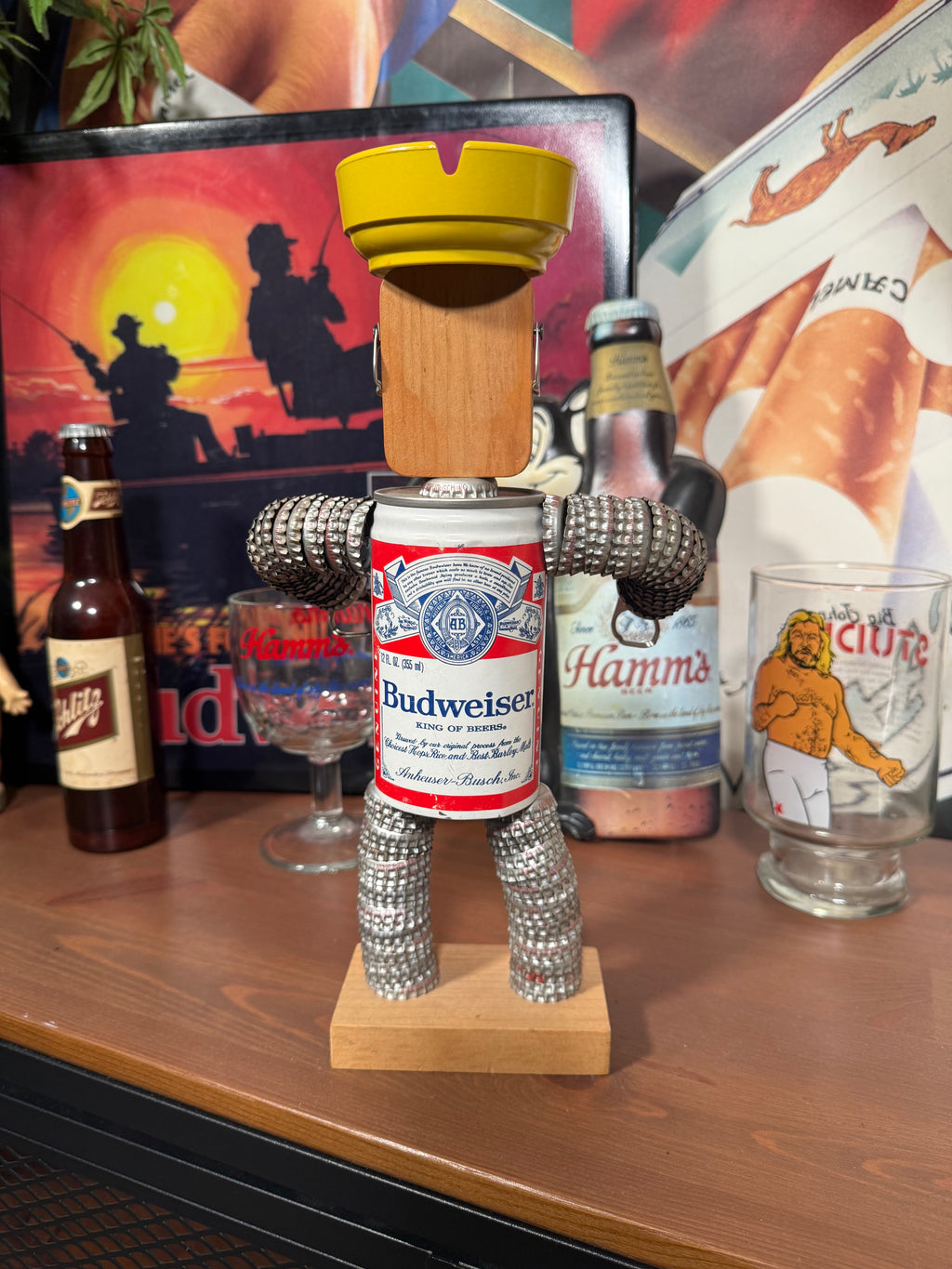 Vintage Budweiser Can Robot