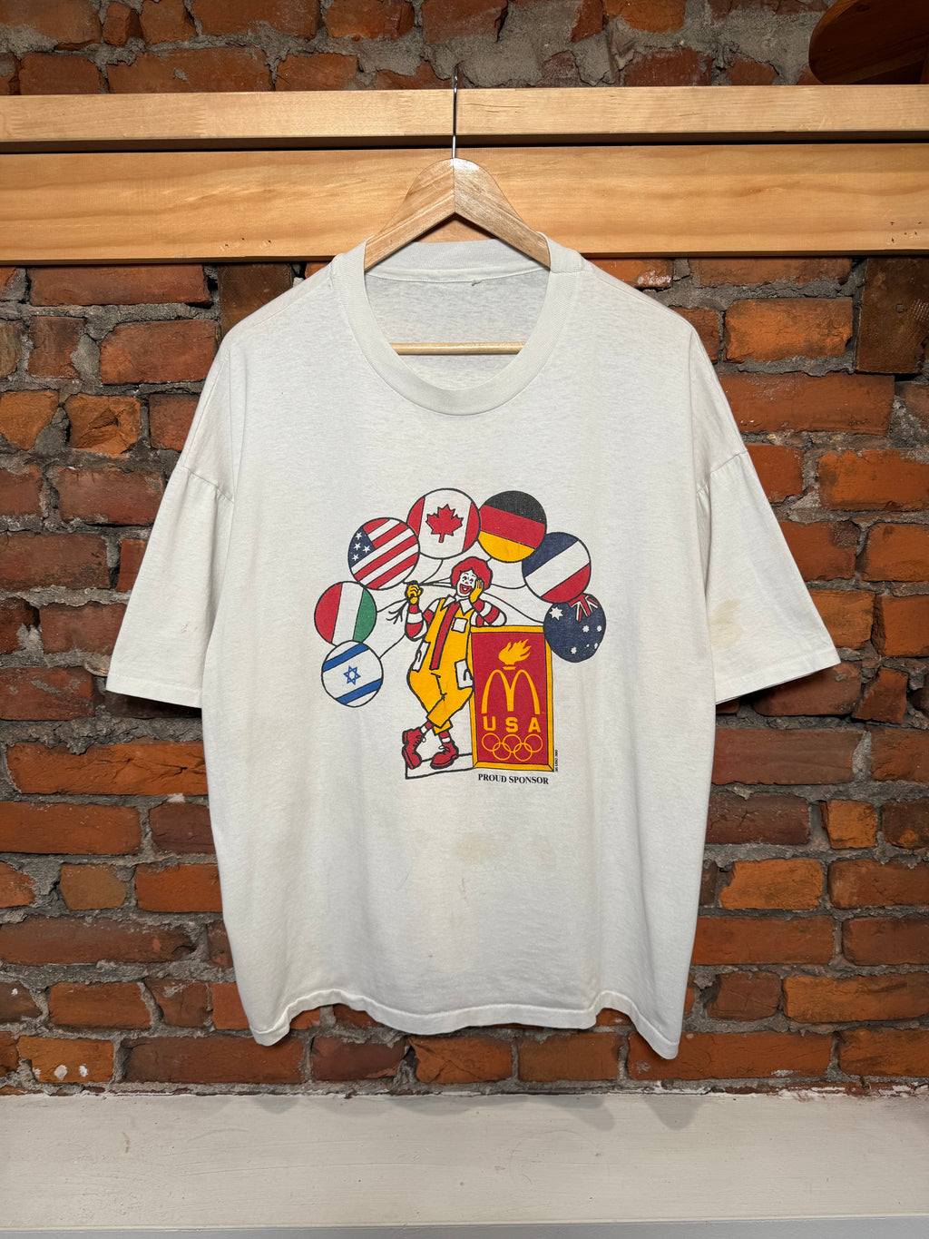 Vintage 90s McDonald’s Olympics Ronald McDonald Tee (Boxy XL)