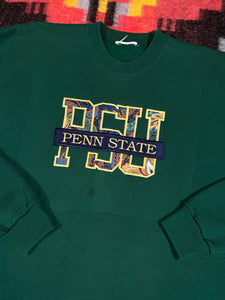 Vintage Green Penn State Paisley Embroidered Crewneck (XL)