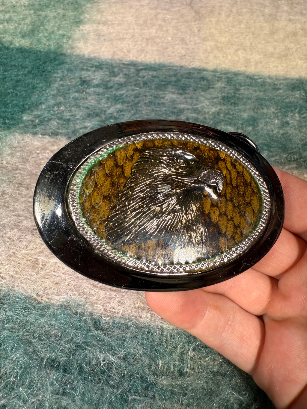 Vintage Eagle Pattern Belt Buckle