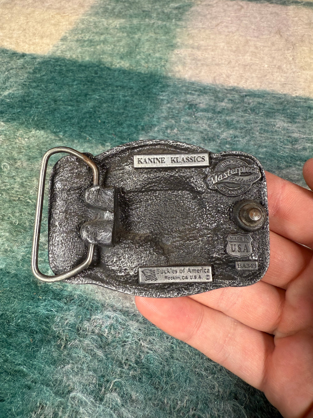 Vintage Beagle Dog Belt Buckle
