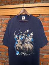 Load image into Gallery viewer, Vintage 90s Wildlife Blue T-Shirt (2XL)

