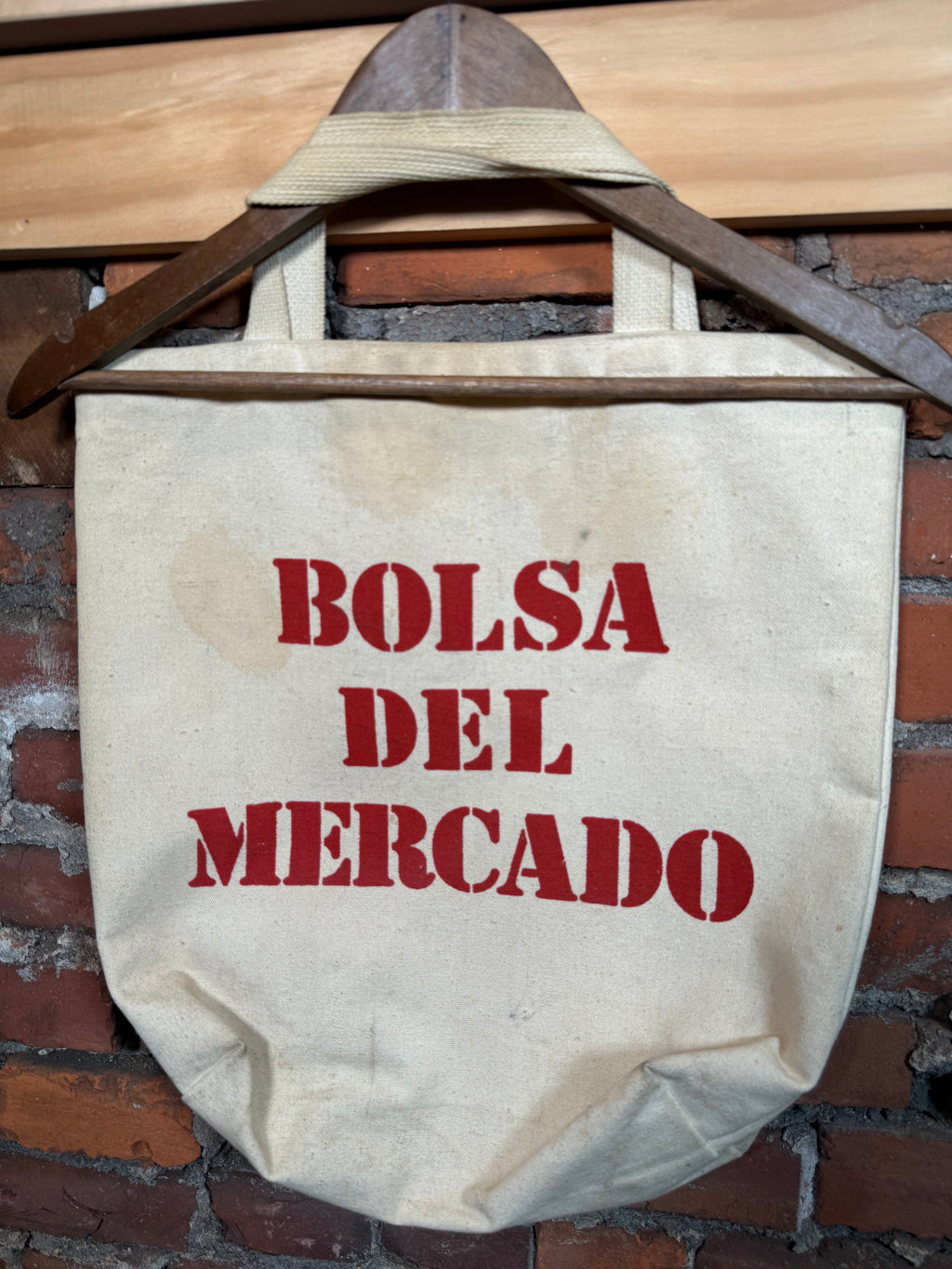 Vintage Bolsa Del Mercado Tote Bag