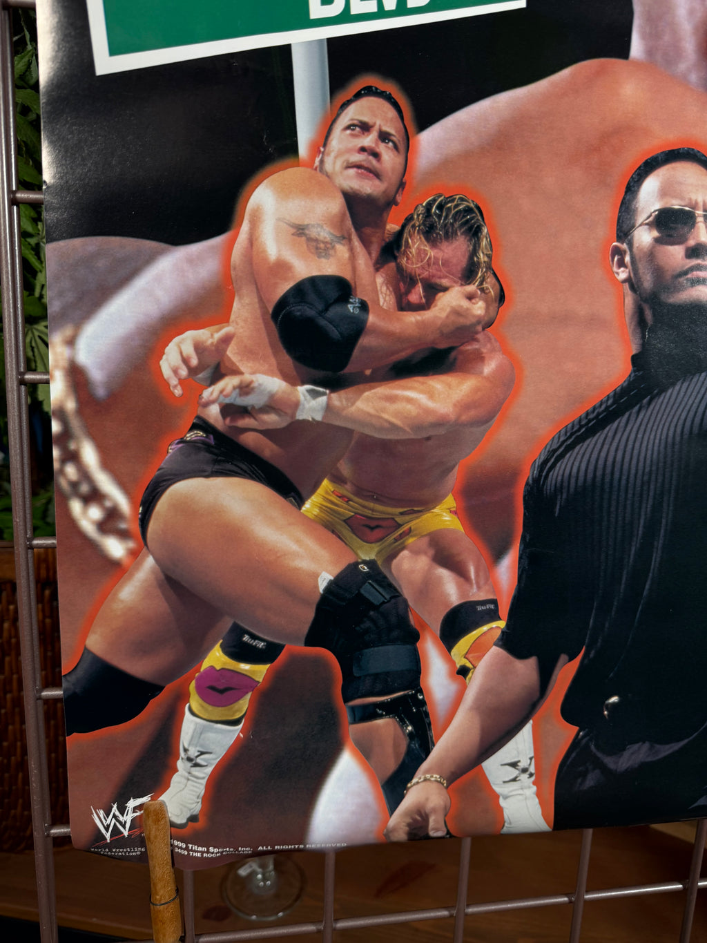Vintage 1999 The Rock WWF Poster (22x35inch)