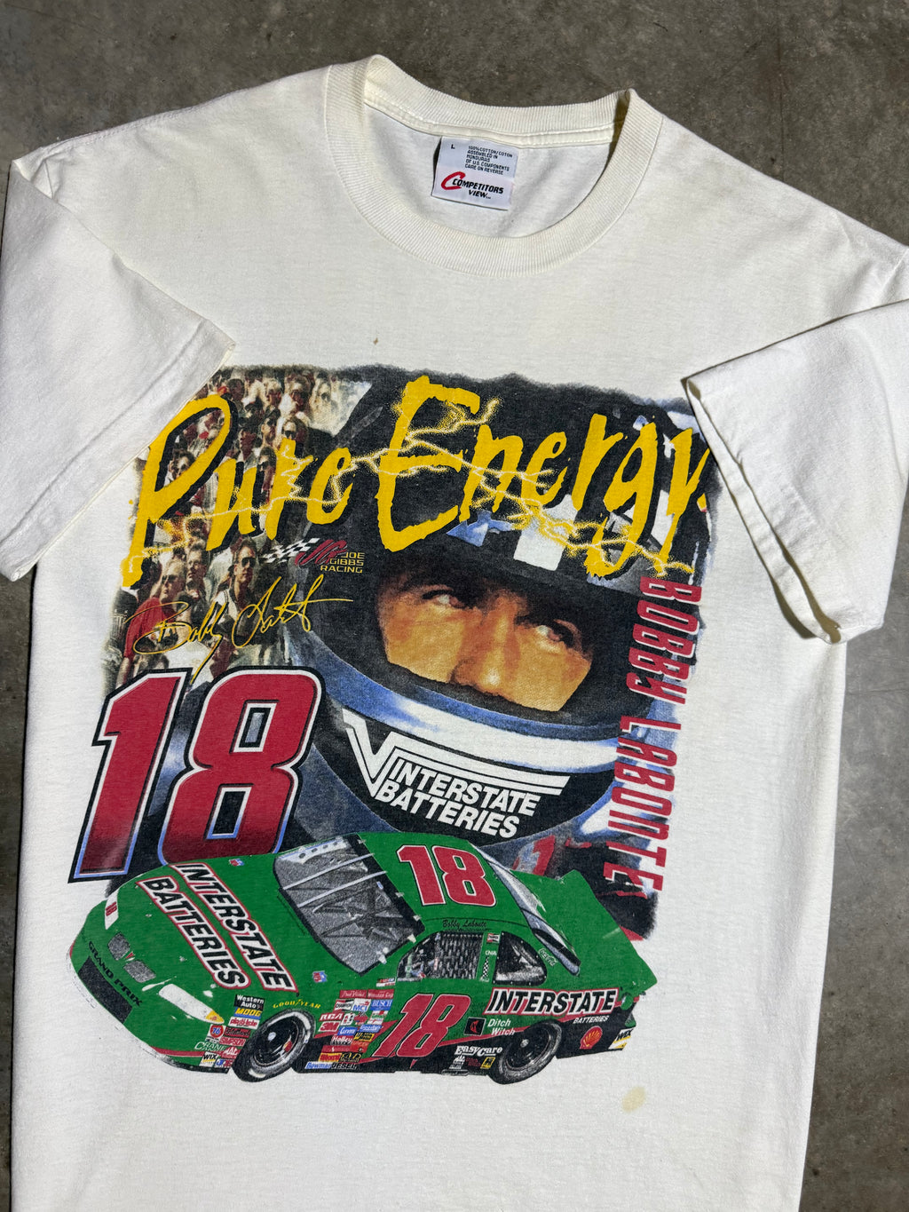 Vintage 1998 Pure Energy Bobby Labonte Nascar T-Shirt (L)