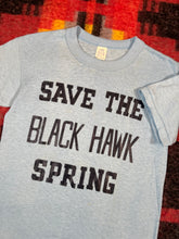 Load image into Gallery viewer, True Vintage 70s Save The Black Hawk Spring Shirt (S 16x24)

