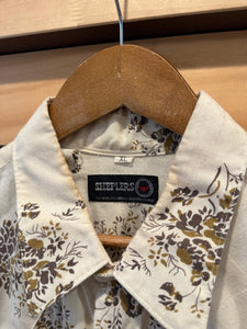 Vintage 70s Sheplers Floral Pearl Snap Shirt (XL)