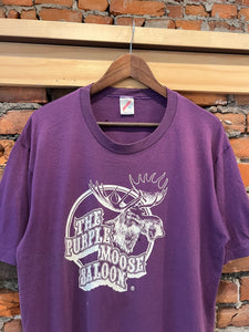 Vintage Purple Moose Saloon Double Sided Tee (XL)