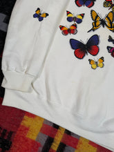 Load image into Gallery viewer, Vintage 90s Butterfly Collared Crewneck (L)
