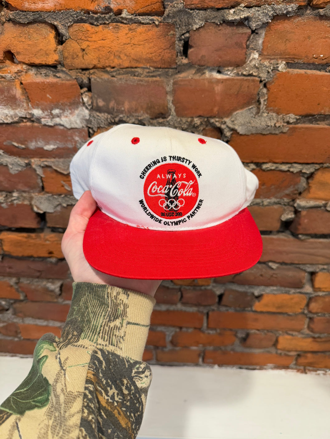Vintage Coca Cola Olympics SnapBack Hat