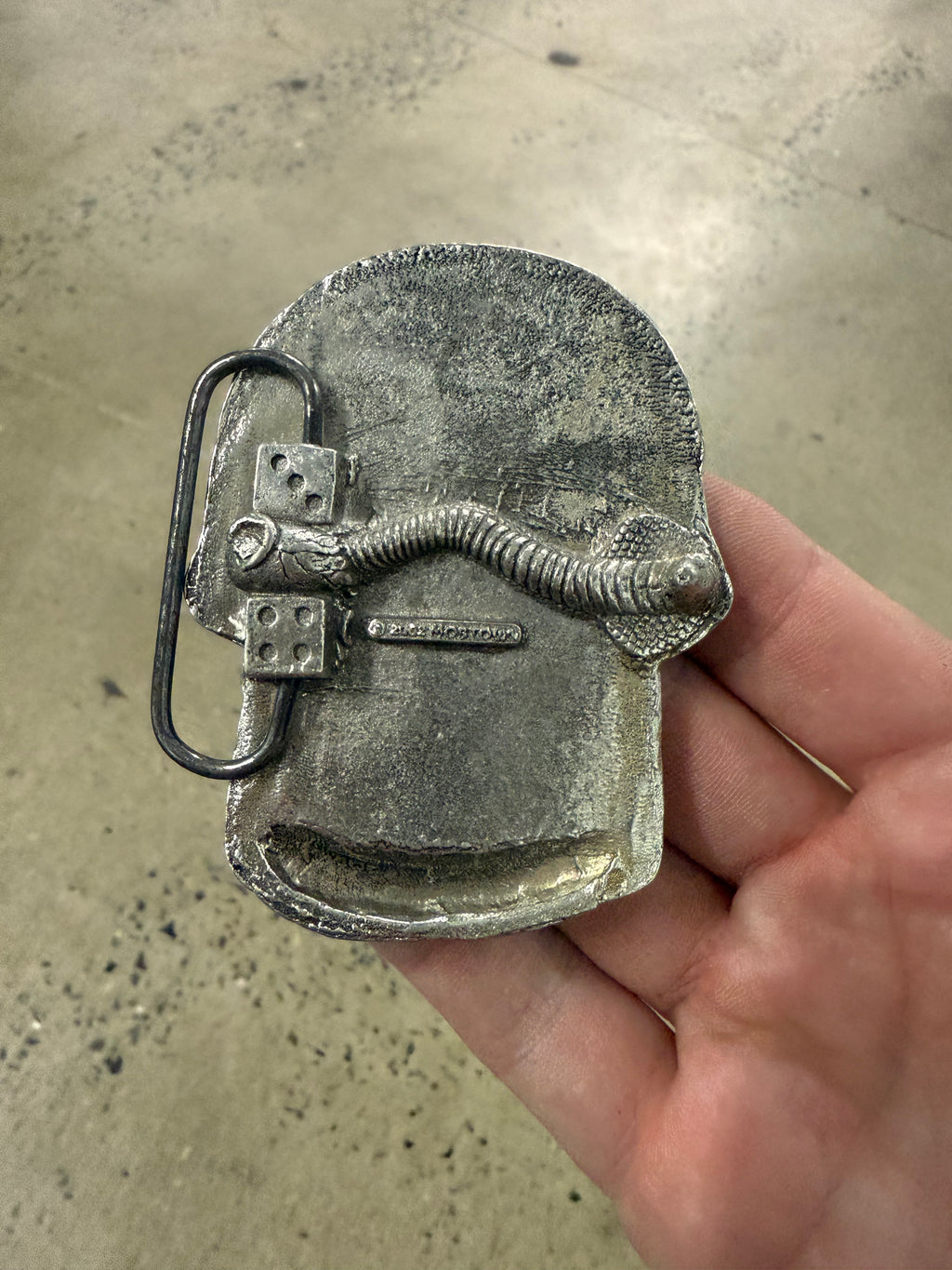 Vintage 2002 Skull Belt Buckle