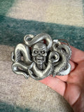 Vintage Skull Octopus Belt Buckle