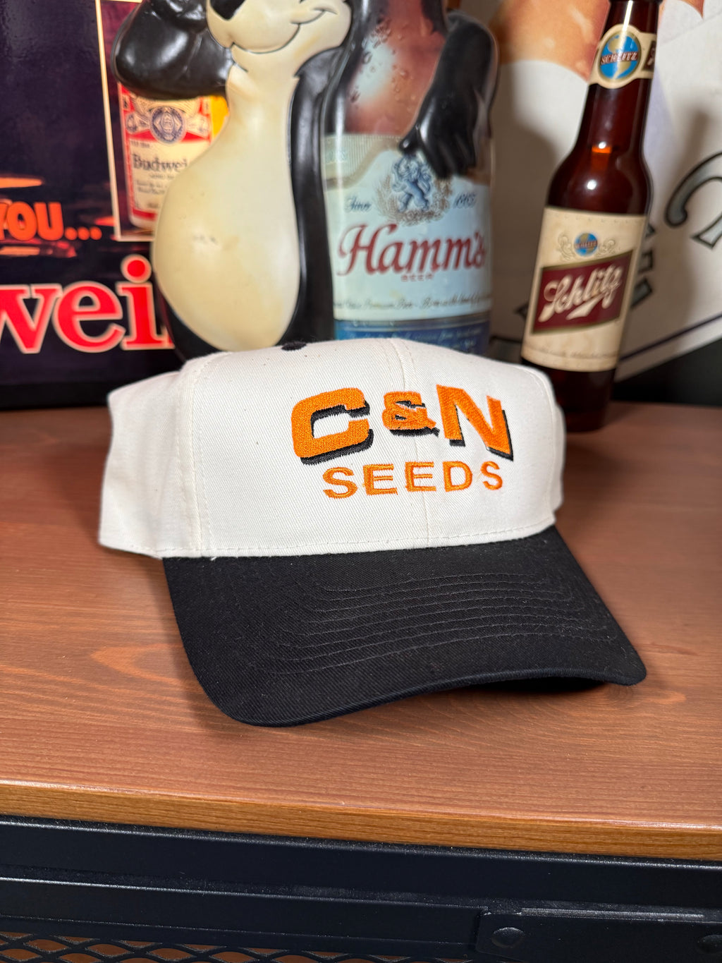 Vintage C&N Seeds Snapback Hat