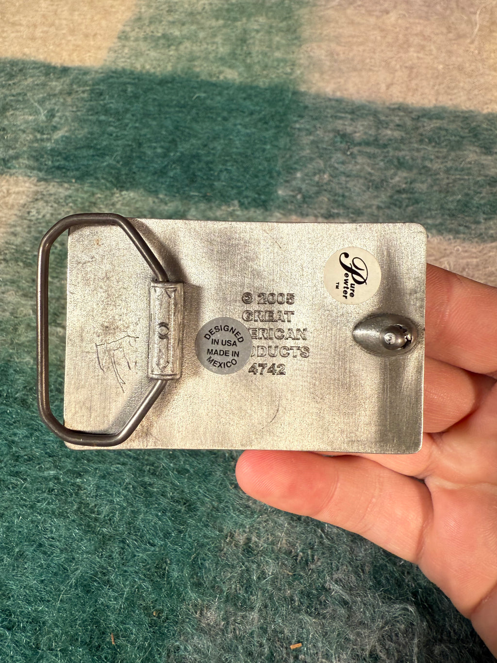 Vintage 2005 Barcode Belt Buckle