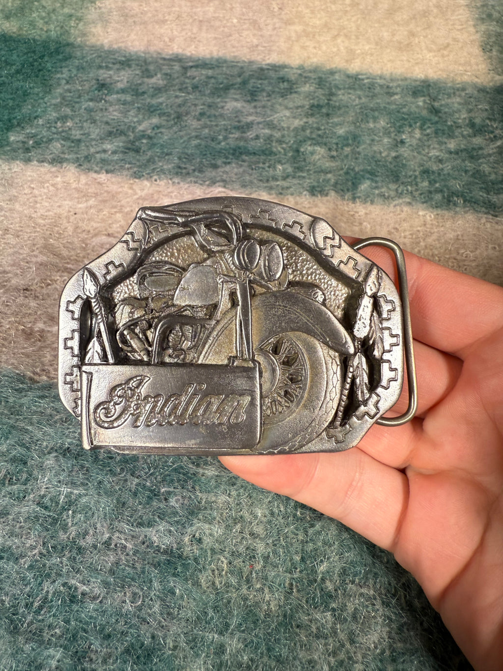 Vintage Indian Motorcycles Belt Buckle