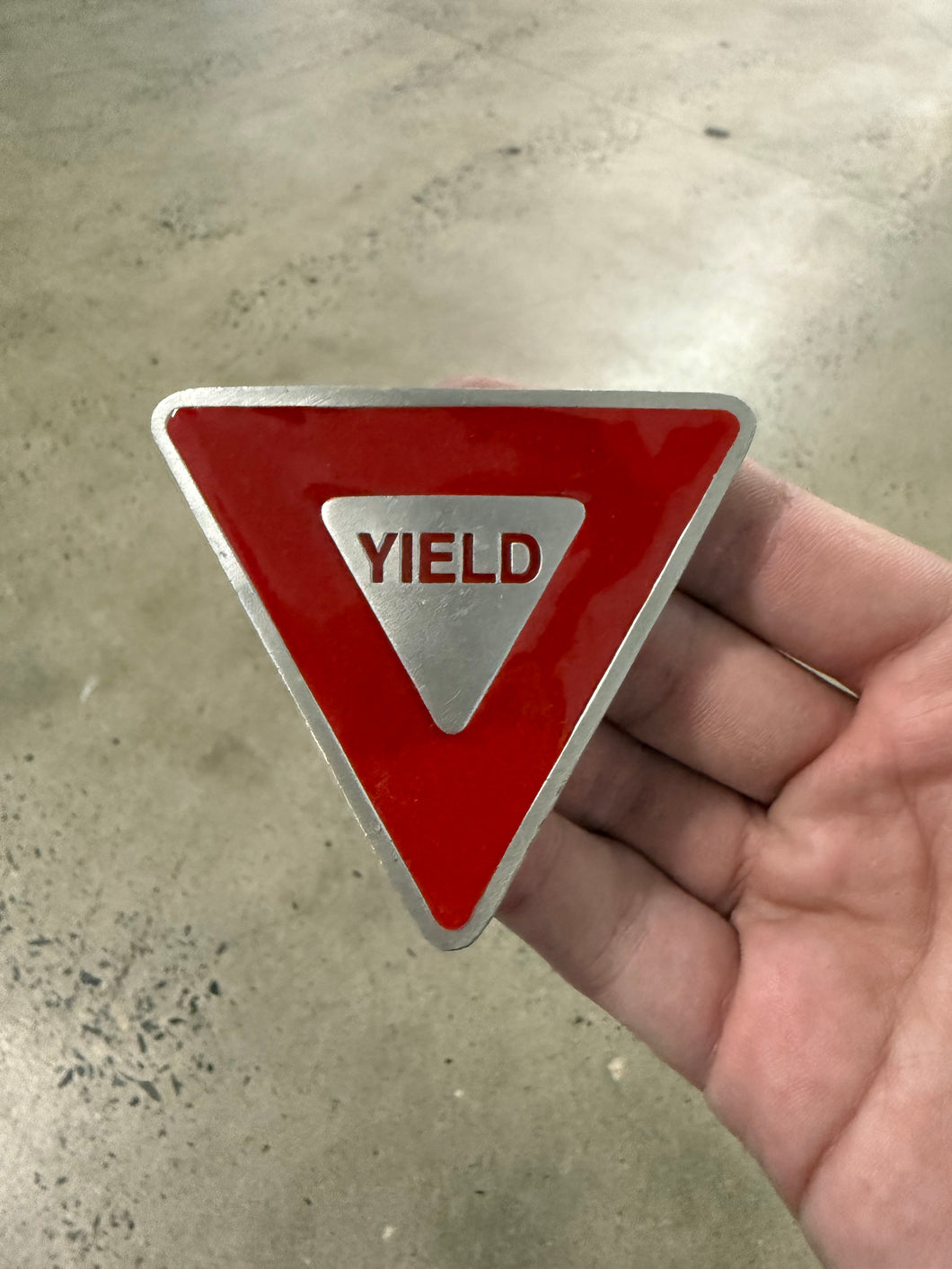 2000s Yield Belt Buckle