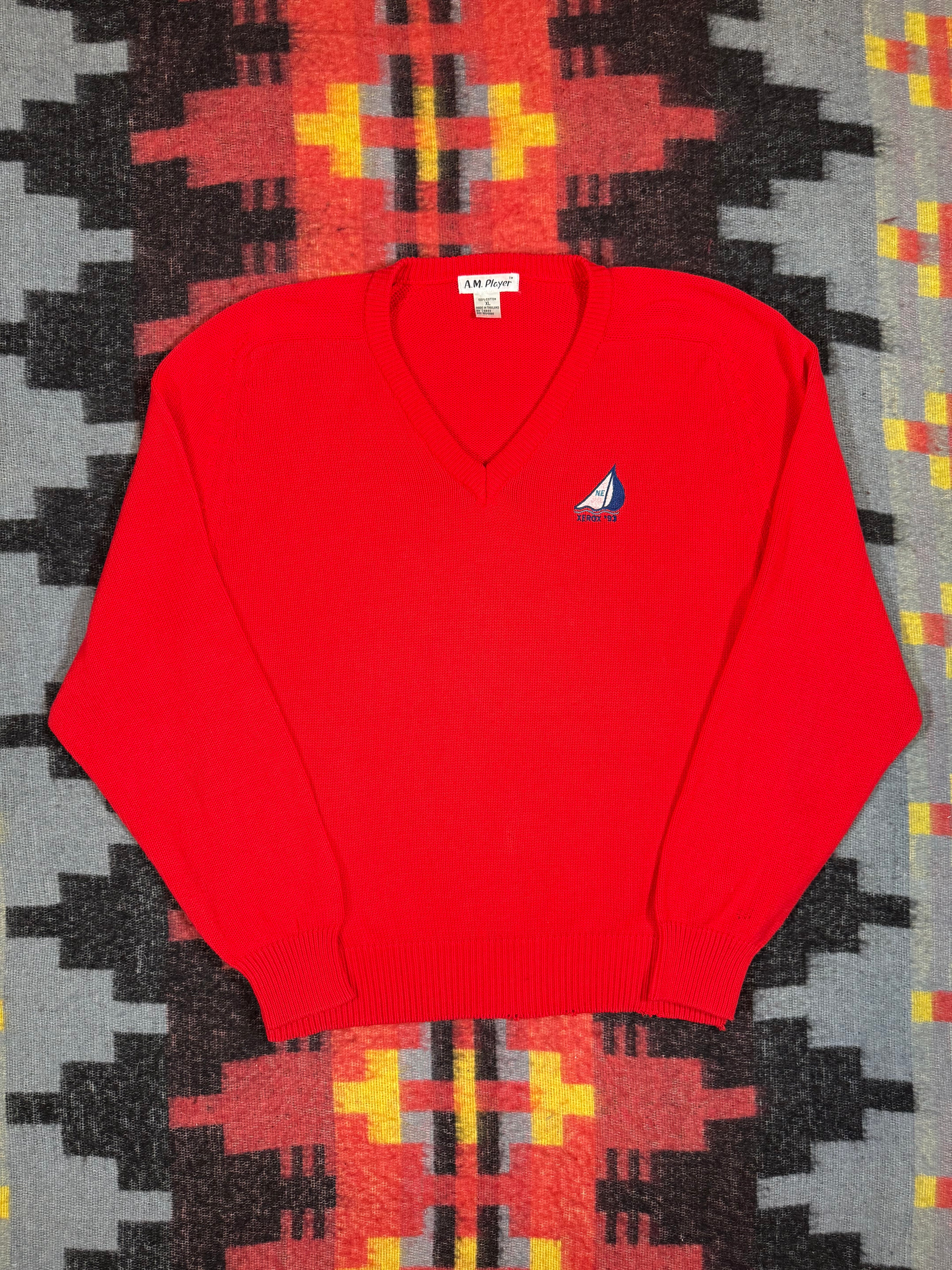 Vintage 1993 Xerox Boat Knit Sweater (XL)