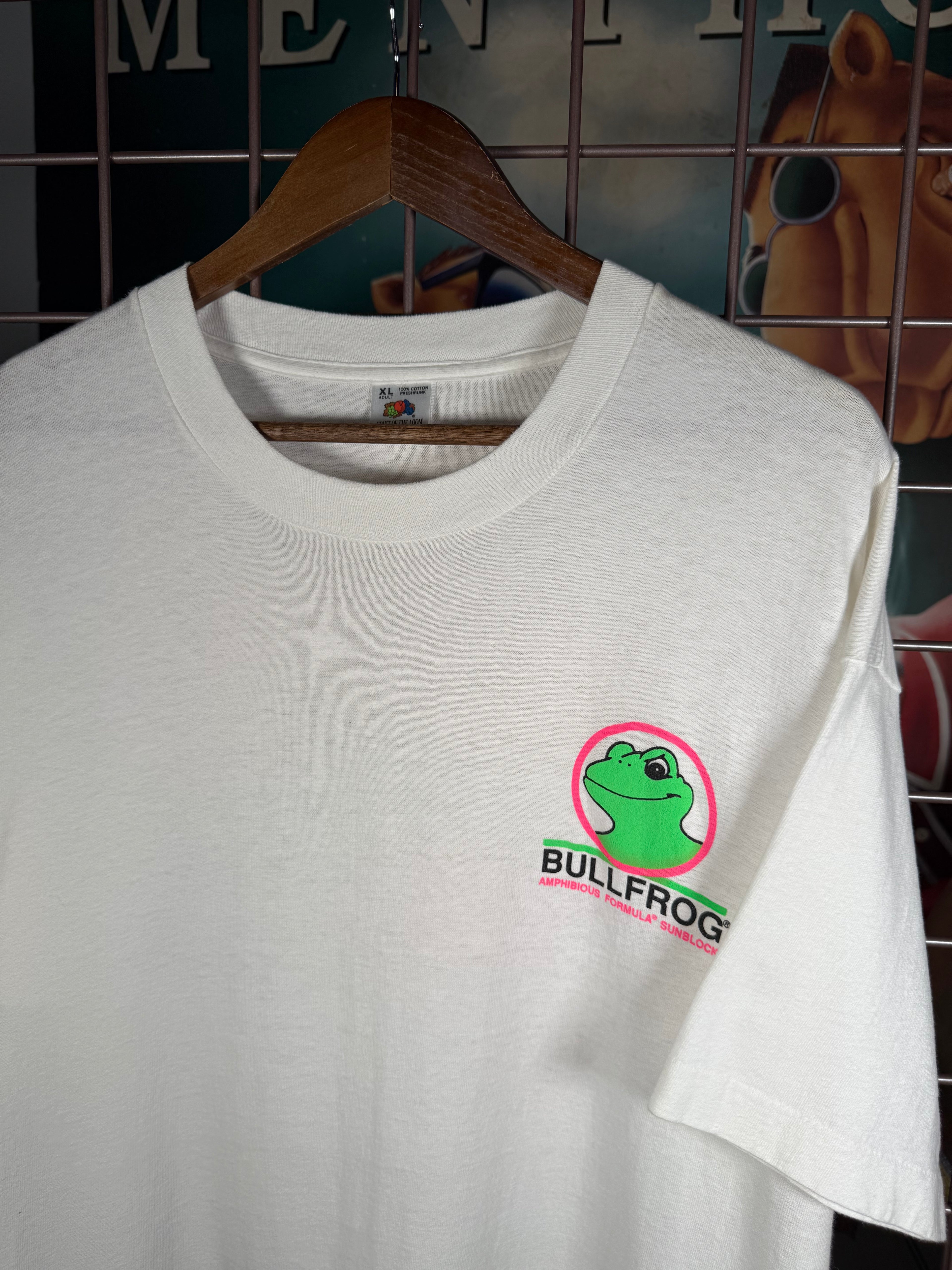 Vintage Early 90s Bull Frog Sunblock T-Shirt (XL)