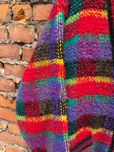 Vintage 90s Counterparts Rainbow Knit Cardigan Sweater (L)