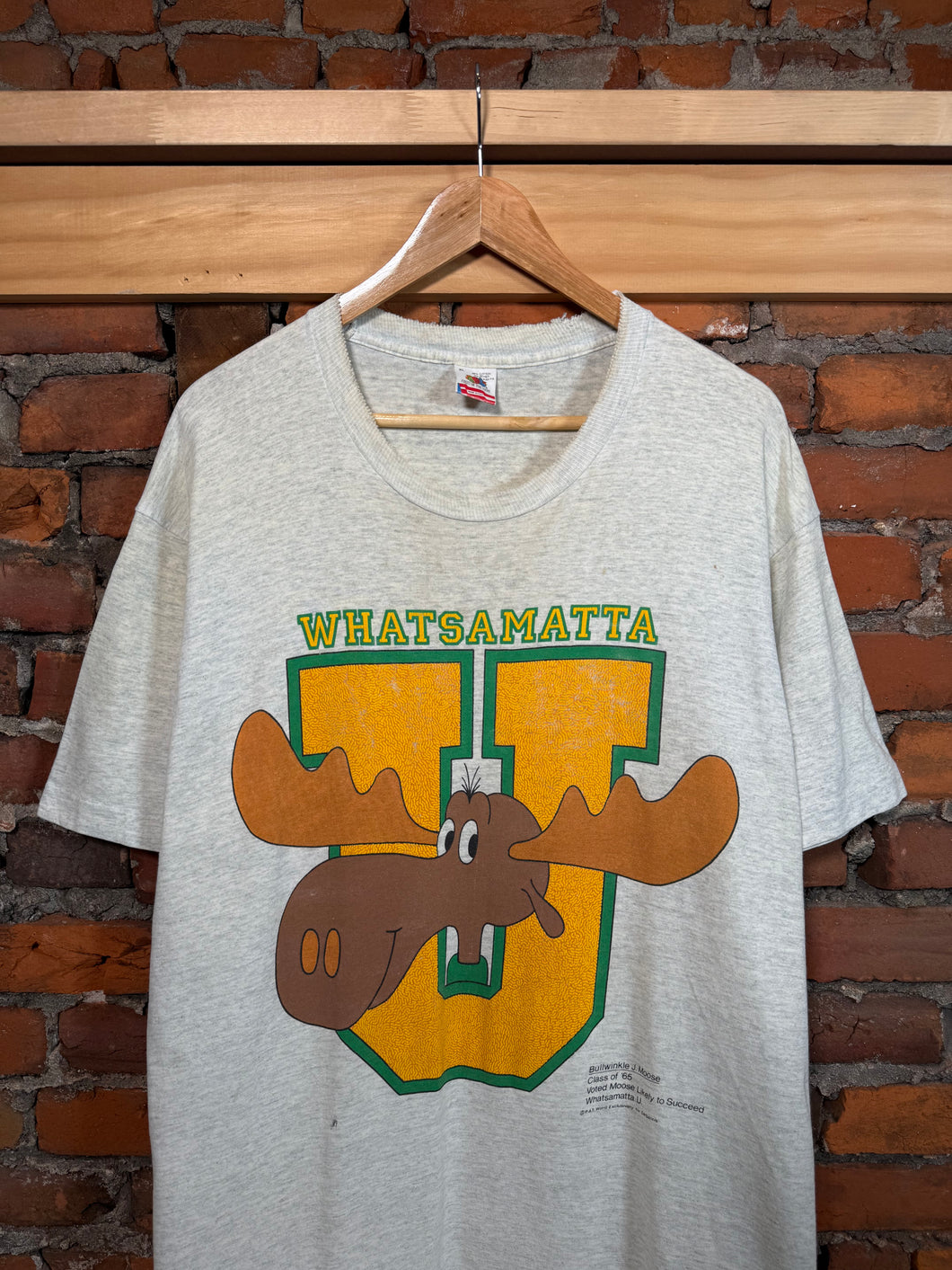 Vintage 90s Bullwinkle Whatsamatta U Tee (XL)