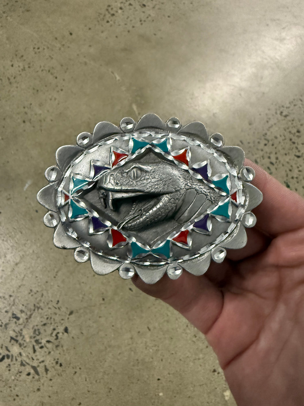 Vintage Rattlesnake Belt Buckle