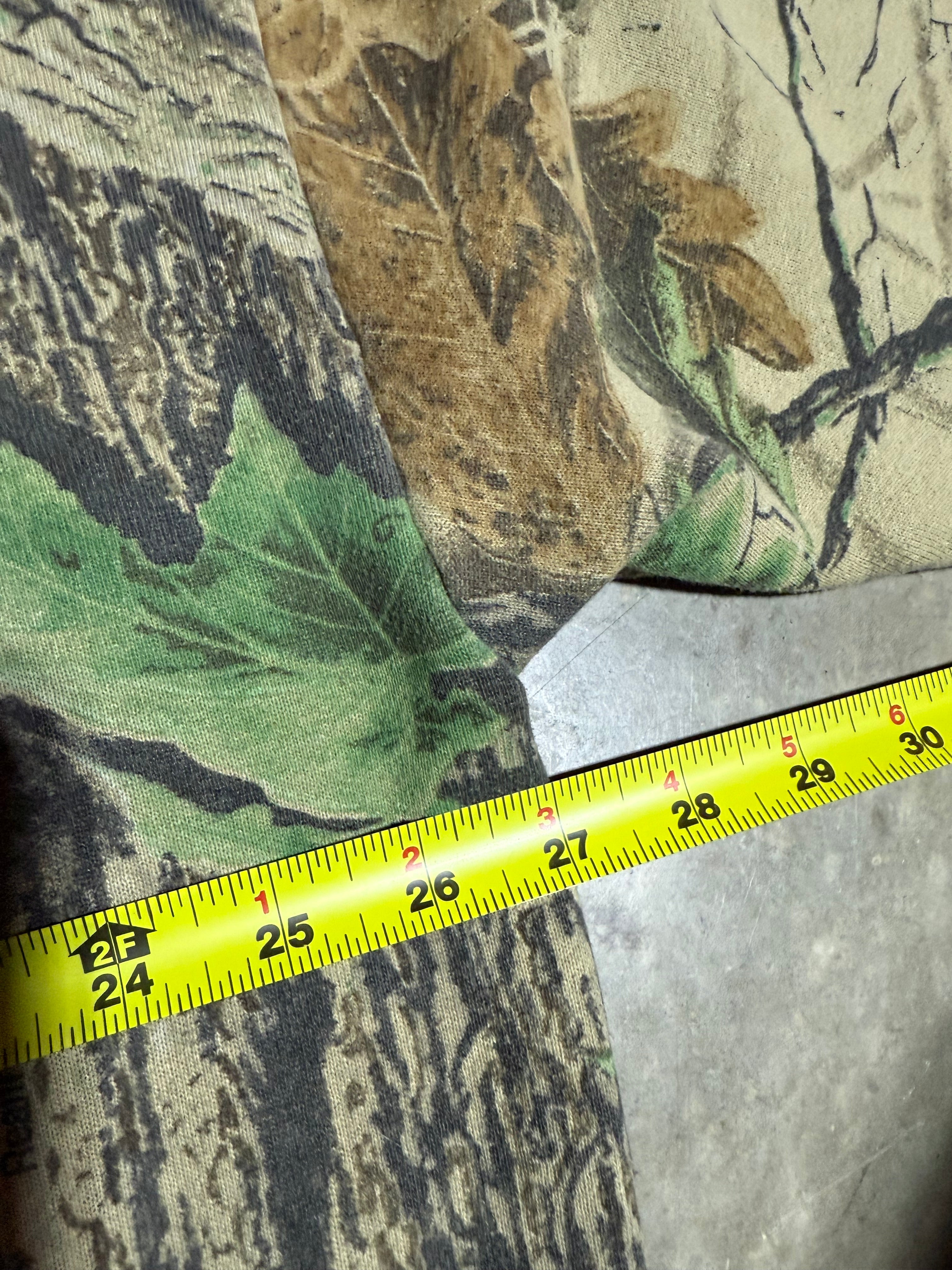 Vintage Jerzees Outdoors Camo Quarterzip Sweatshirt (2XL)
