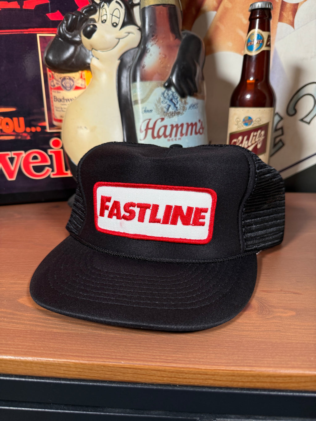 Vintage 80s Fastline Patch Trucker Hat