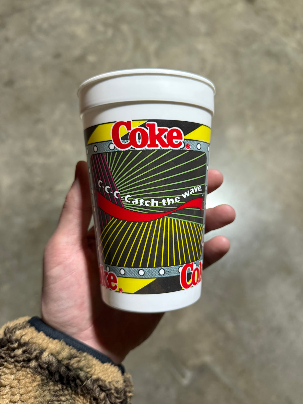 Vintage 80s Max Headroom Coca Cola Cup
