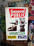 Vintage 1986 General Public Hand To Mouth Poster (2ftx3ft)