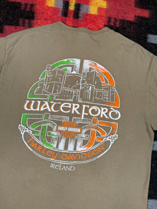 Y2K Harley Davidson Ireland Tan Shirt (L)