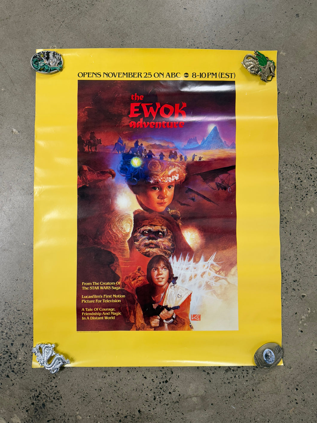 Vintage Star Wars Ewok Adventure Poster (25.5x33)