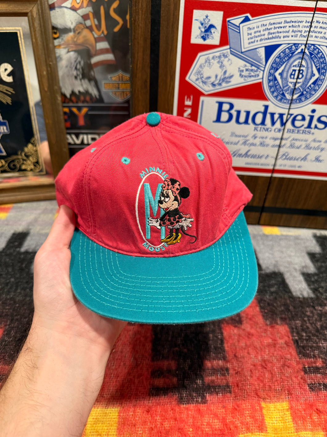 Vintage 90s Minnie Mouse SnapBack Hat
