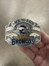 Load image into Gallery viewer, Vintage 1998 Denver Broncos Belt Buckle
