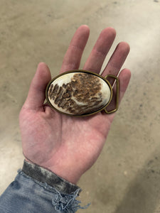 Vintage Western Rock Belt Buckle