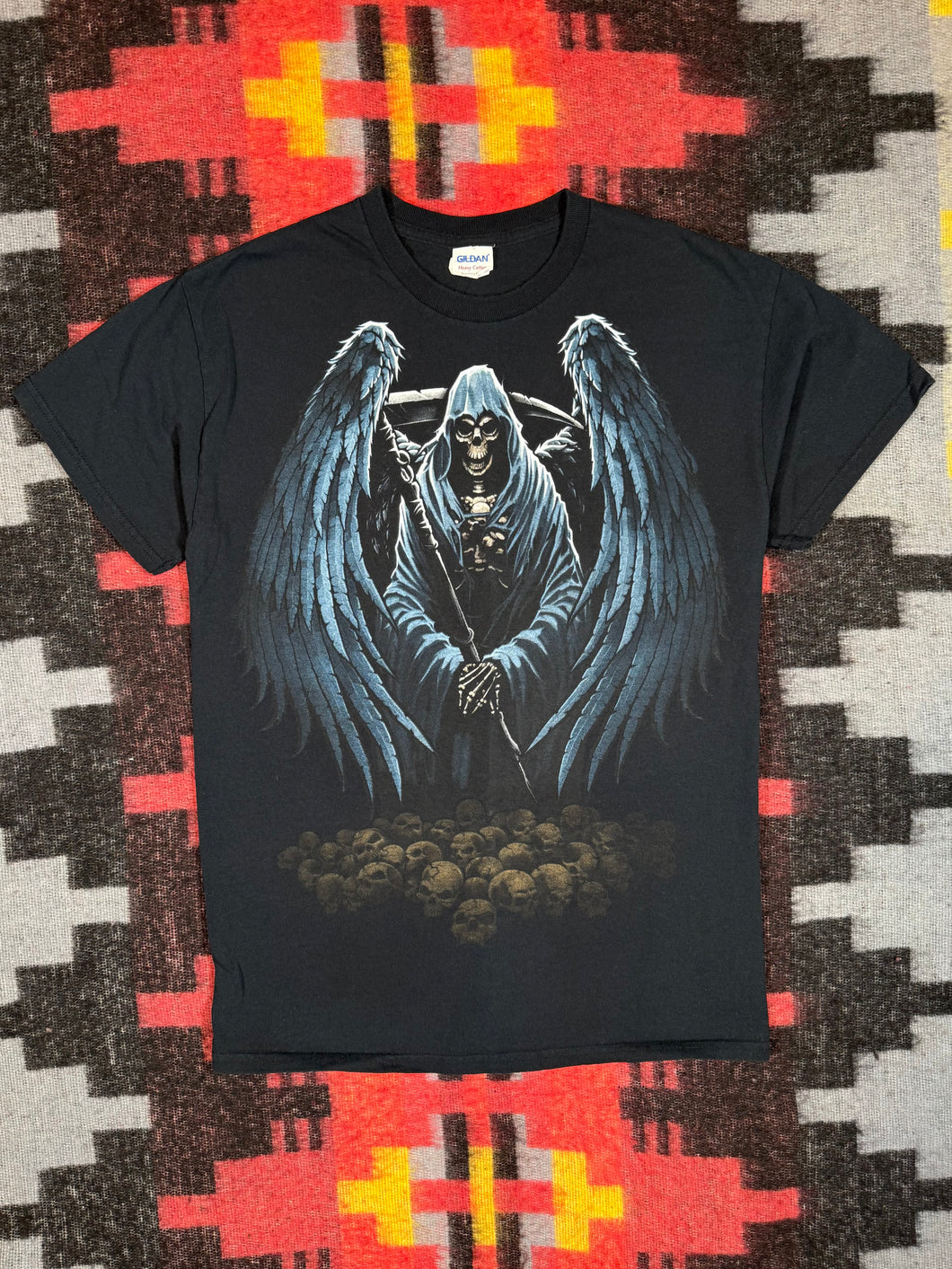 2000s Winged Grim Reaper Shirt (M)