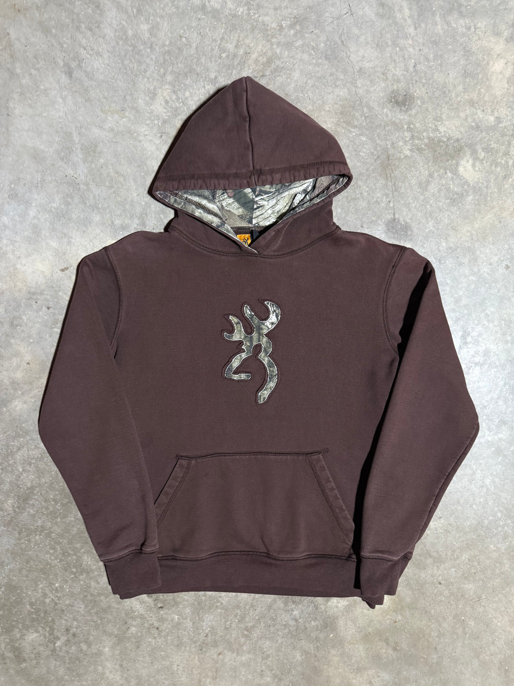 Vintage Woman’s Browning Brown and Camo Hoodie (WL)