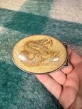 Vintage Snake Bubble Belt Buckle