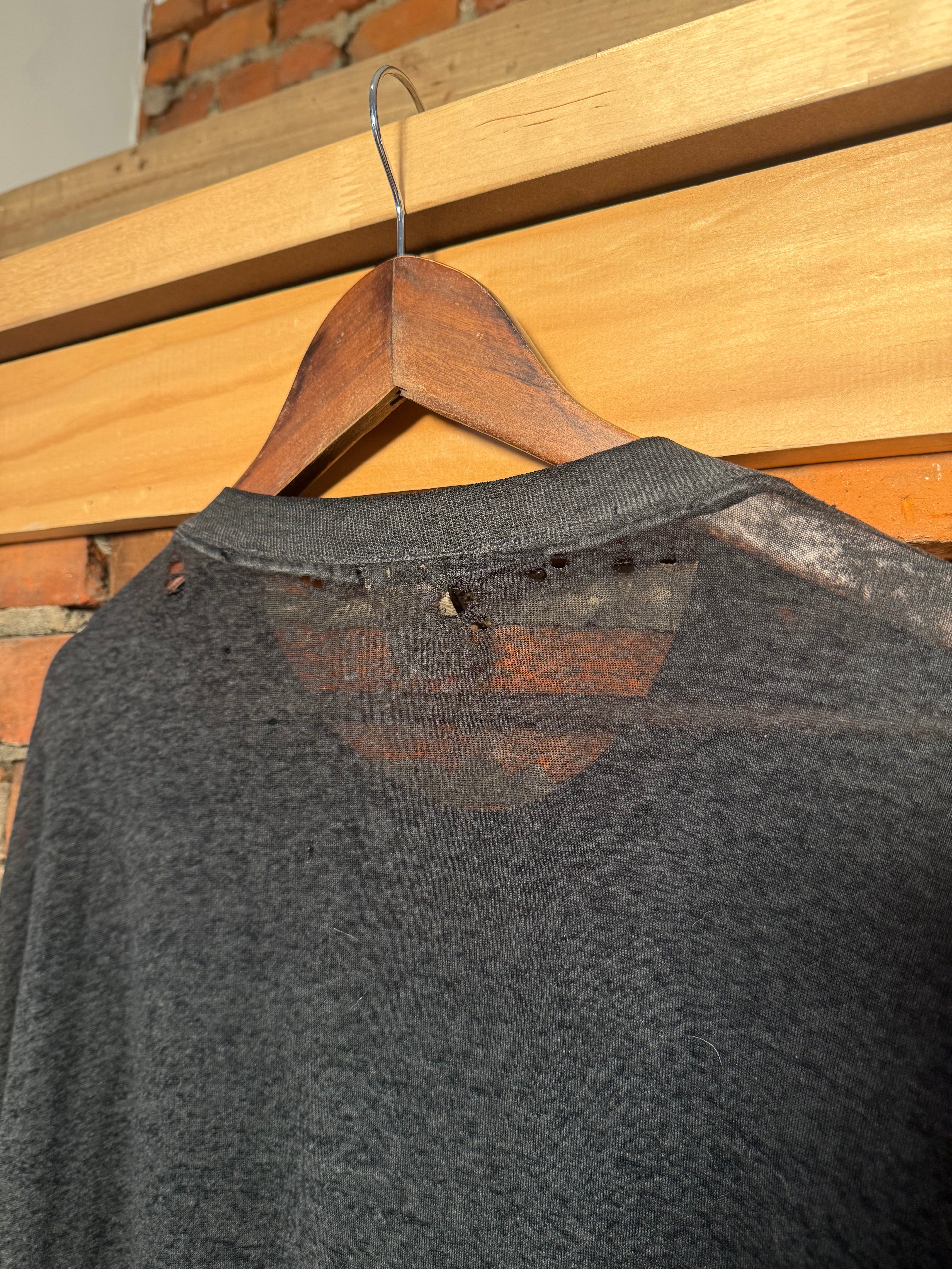 Vintage 1991 Harley Davidson 3D Emblem Survivor T-Shirt (XL)