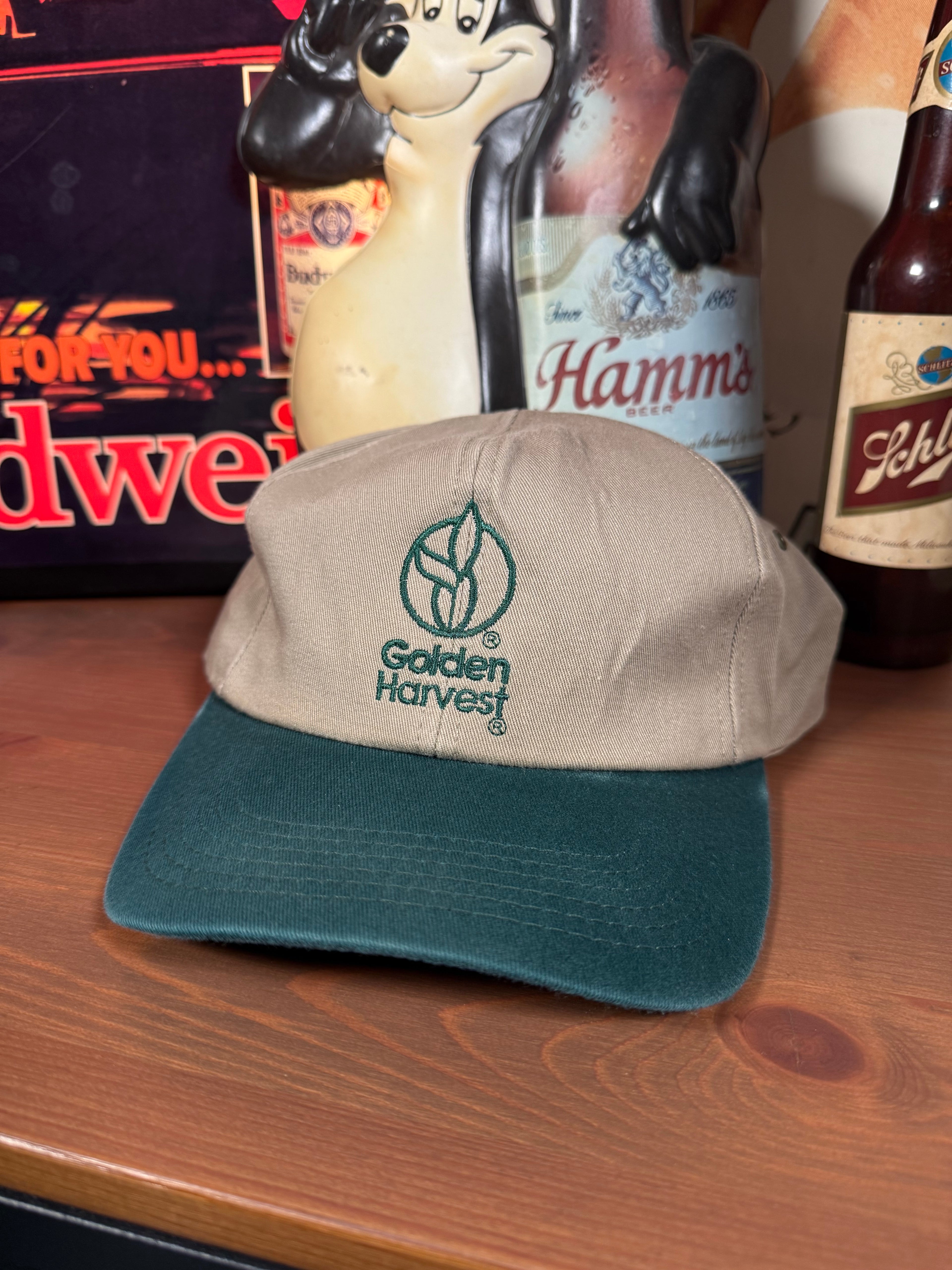 Vintage Golden Harvest Two-Tone K Products Snapback Hat