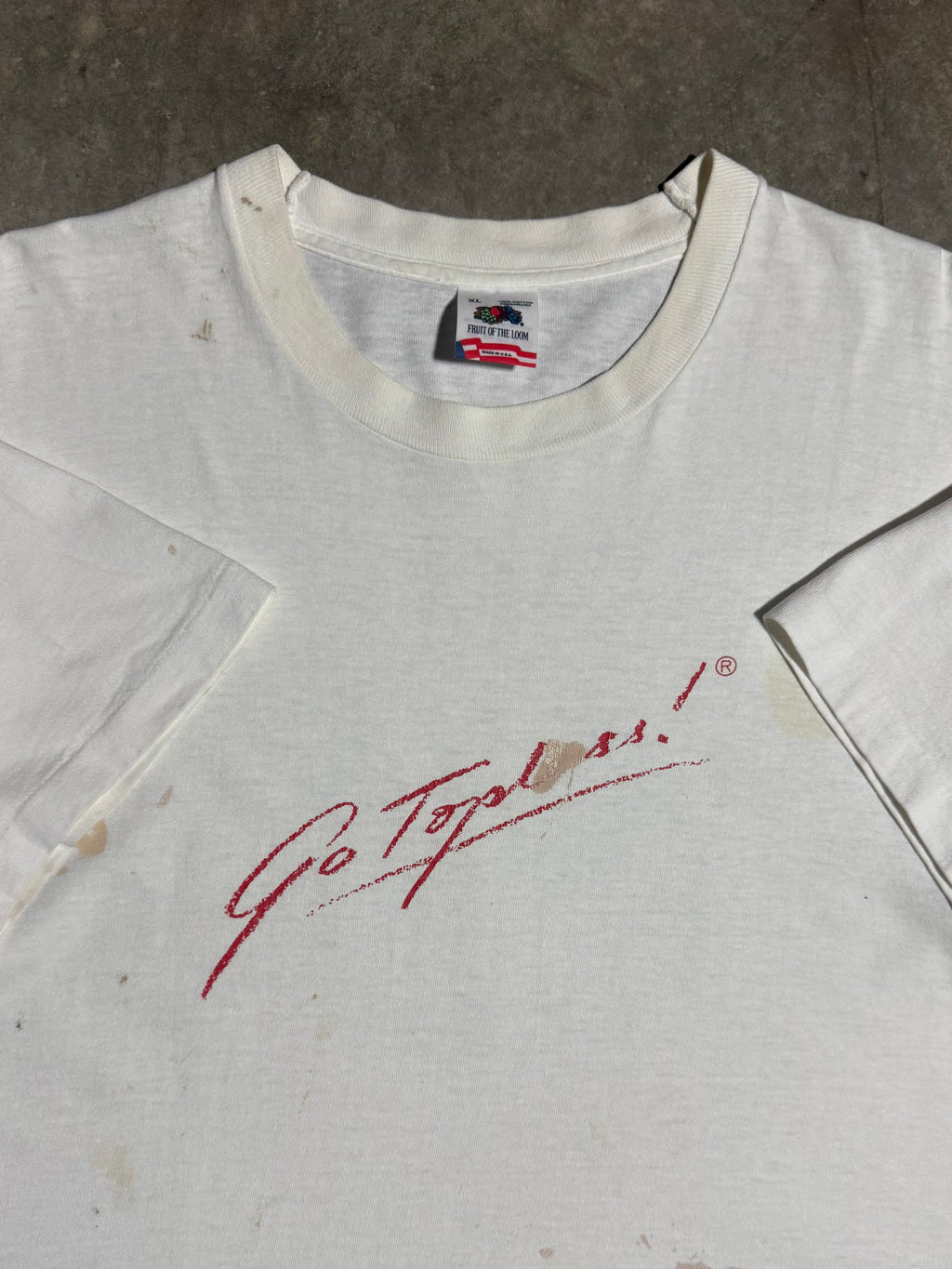 Vintage Go Topless Sole Suckers Bar Tee (XL)