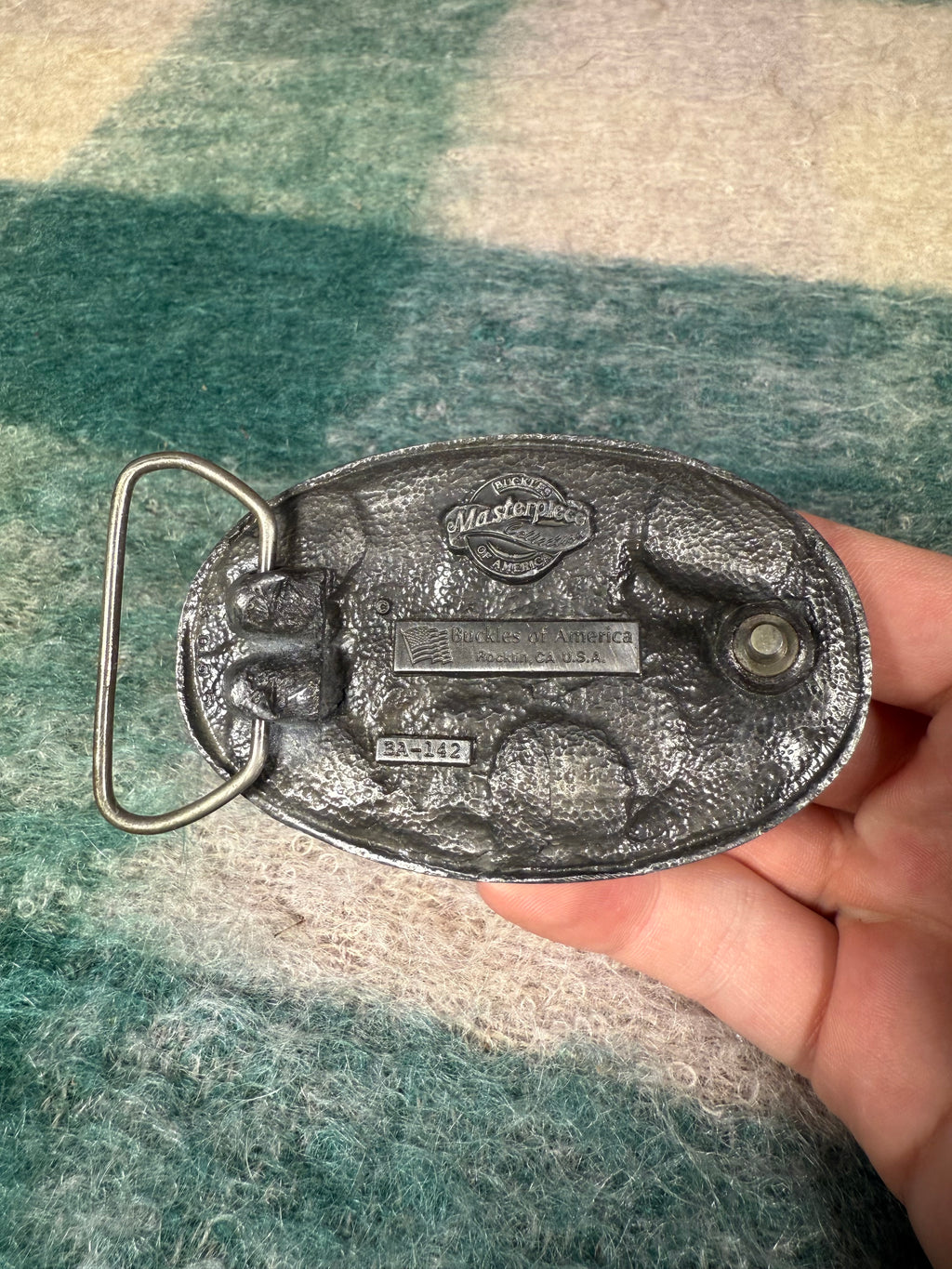 Vintage Nighttime Wolves Belt Buckle