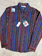 Load image into Gallery viewer, Vintage Wrangler Checotah Pattern Western Shirt (Youth XL)
